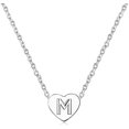thumbnail image 1 of Collier Pendentif Lettre Initiale en Argent Sterling 925 - Unisexe (m), 1 of 3