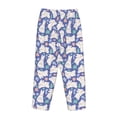 thumbnail image 5 of Balery Cute White Rabbit print Women's Pajama Pants,Ultra Lightweight Pjs,Lounge Pant-Large, 5 of 9
