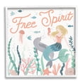 thumbnail image 5 of Stupell Industries Free Spirit Phrase Children's Underwater Mermaid Animals, 17 x 17,Design by Laura Marshall, 5 of 5
