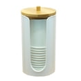 thumbnail image 3 of Walbest Modern Acrylic Compact Small Disposable Paper Cup Dispenser, Dust-proof Storage Holder for Rinsing Cups on Bathroom Vanity Countertops, Cups not Included, 3 of 7
