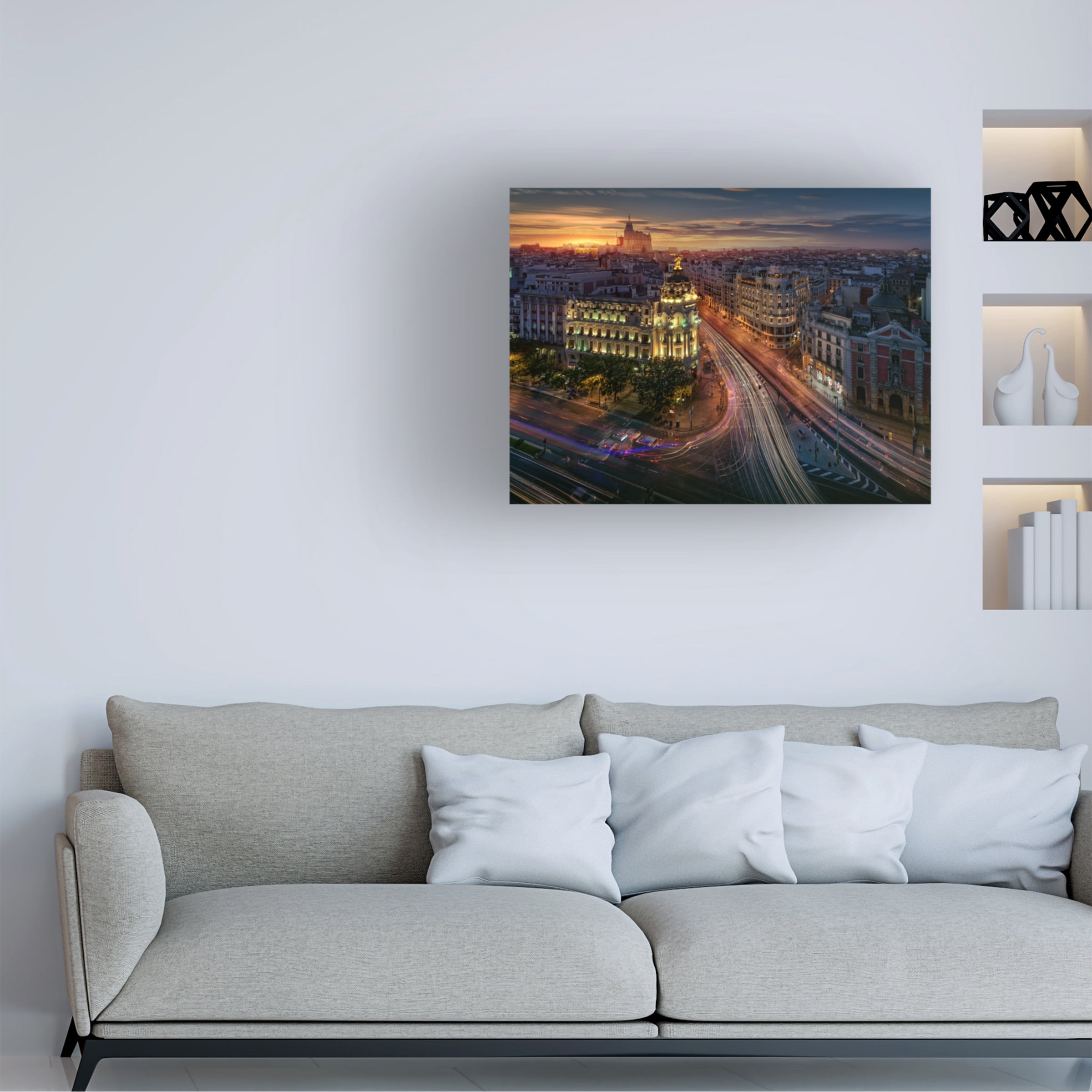 Juan Pablo De 'Madrid Metropolis' Canvas Art
