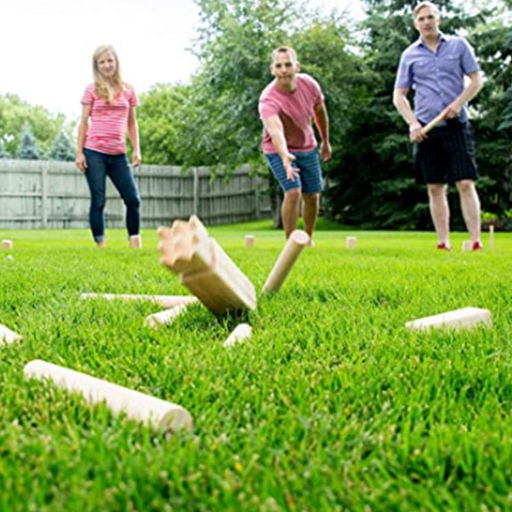 Yokua Kubb Yard Game Set for Adult Kids Easy to Learn with Portable Carrying Case