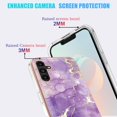 thumbnail image 6 of Case Compatible with Samsung Galaxy A14 5G Cases Samsung A14 5G Phone Case Ultra Thin Anti-Scratch Marble Protective case (Deep Purple), 6 of 14