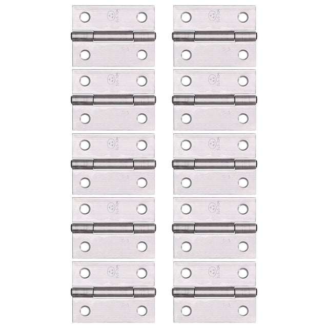 Charnières de Quincaillerie, 10 Pcs Charnière 2 Po Charnière à Ressort 304 Charnière de Porte Robuste et Résistante