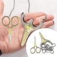 thumbnail image 1 of Embroidery Scissors for Sewing Compact Cutter with Necklace Holder Precision Fabric Cutting Tool Antique Design Scissors for Crafting Easy Carry Neck Scissors, 1 of 8