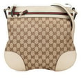 thumbnail image 1 of Pre-Owned Gucci GG Canvas Mayfair Shoulder Bag 257065 Beige and Leather Women's GUCCI, 1 of 9