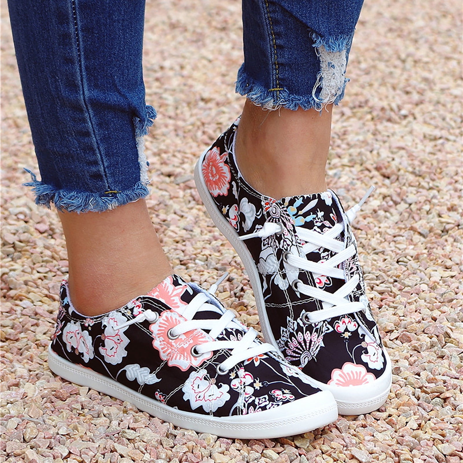 J Zapatos De Lona De Corte Bajo, Holgazán, Versión Coreana, | Cuotas Sin Interés