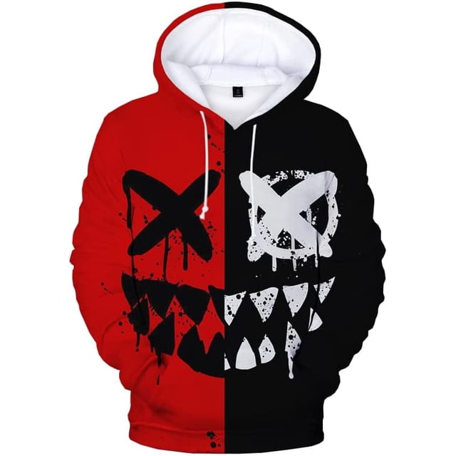 Xishao Sudadera con Capucha para Hombre Y Mujer, con Estampado 3D De Cara Jerséis Divertidos Informales, Sudaderas con Capucha De Hip Hop VIP3 M VIP3 M Xishao ropa