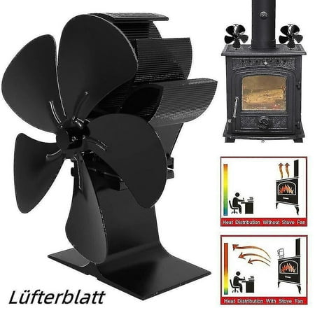

Hot Air Fan Fireplace Fan Blade Of Fan Burning Wooden Box