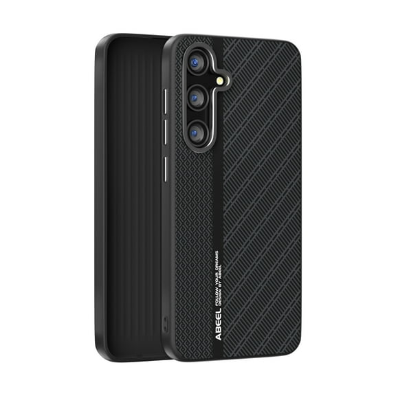 Stylish Texutre Case Cover for Samsung Galaxy S24  Plus, Slim Fit [Compatible with Magsafe & Accessories] Shockproof Drop Protection Anti-Scratch Anti-Slip Bumper Rugged Case for Men, Black