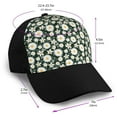 thumbnail image 2 of Yiaed White Daisies and Bee Print Baseball Cap Dad Hat Polo Style Plain Blank Adjustable Size, 2 of 5