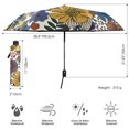 thumbnail image 3 of FORMRS Travel Umbrella Folding Auto Open Close Windproof Rain UV Protection, Blue Flowers, 3 of 8
