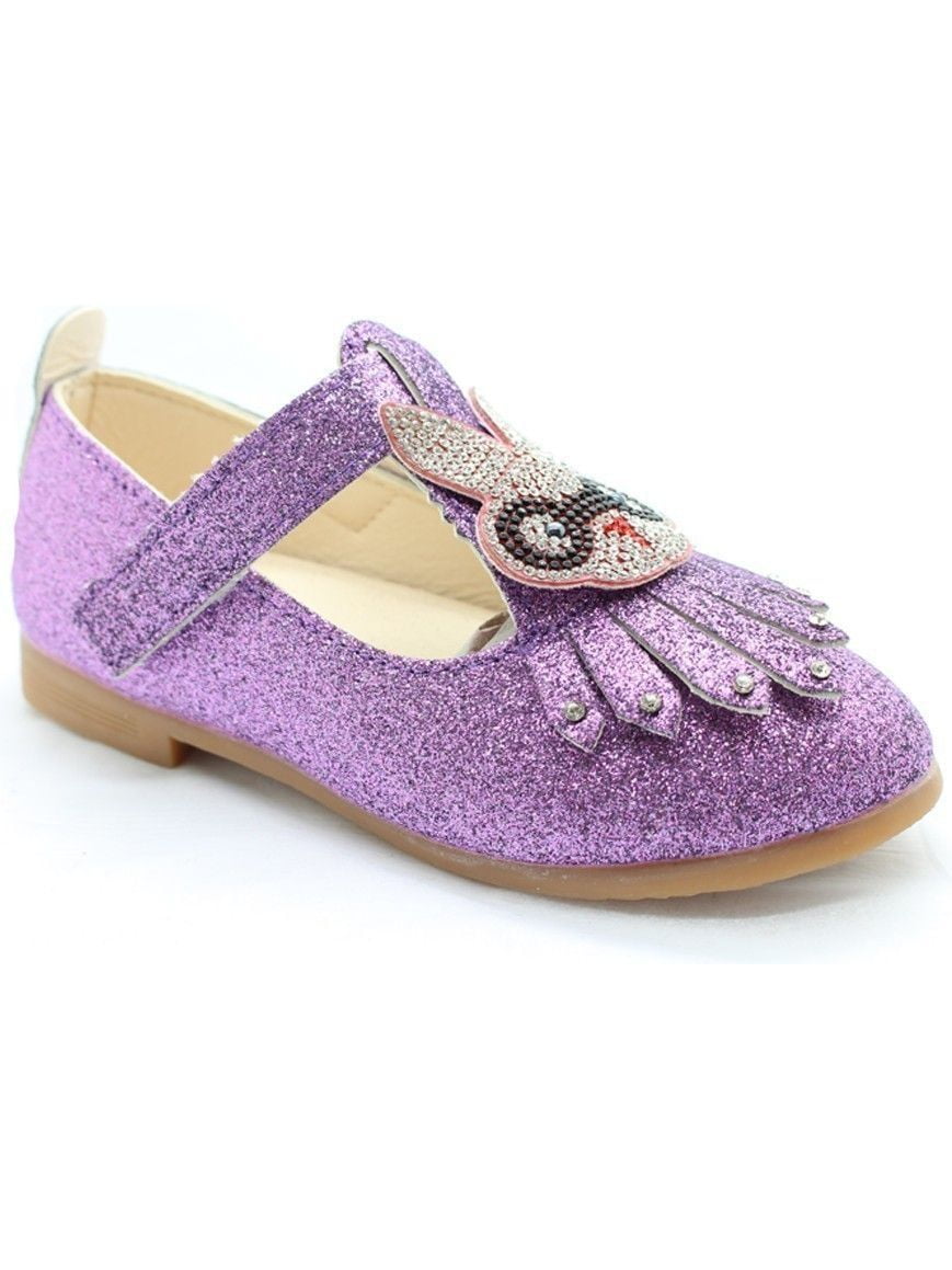 purple studded heels