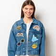thumbnail image 6 of 20 Pcs Summer Beach Hippie Iron on Patches Mixed Colorful Vintage Sew on Embroidered  for DIY Clothes Jackets Jeans Backpacks, 6 of 7
