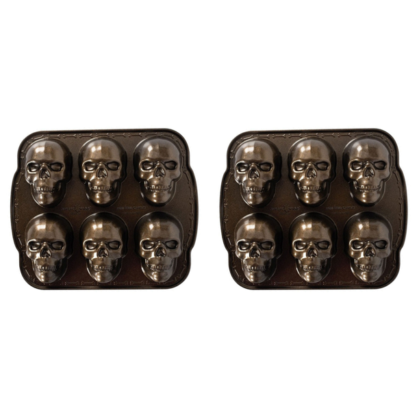 Molde Calavera 3D Halloween Moldes Antiadherentes para Hornear Pasteles Fabricante La Casera