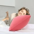 thumbnail image 3 of PiccoCasa 2 Pack Egyptian Cotton Pillowcases with Zipper Clourse King Coral Pink, 3 of 7