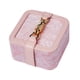 thumbnail image 5 of Estuche de viaje para joyas Salvador organizador de joyas cuadrado de Cuero PU Rosa, 5 of 10