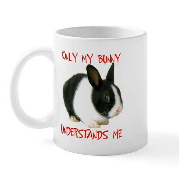 CafePress - MY BUNNY Mug - 11 oz Ceramic Mug - Novelty Coffee Tea Cup