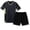 Black, variant on 2 Pack Boys' Soccer Jerseys, Quick Dry Athletic Short Sleeve V Neck T-Shirts for Youth Kids, Performance Tops Activewear Size 2XS-XL Blue