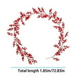 thumbnail image 2 of Cranberry Garland, Red Berry Garland, Artificial Berry Garland, 72.83Inch Winter Holiday Decor Garland, Indoor Outdoor Home Decoration Garland, 1Pcs Fake Red Berry, 2 of 2