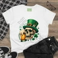 thumbnail image 3 of Strange and Cozy St. Patrick's Dead But Lucky Women's Cotton Tee, S - 3XL, 3 of 4