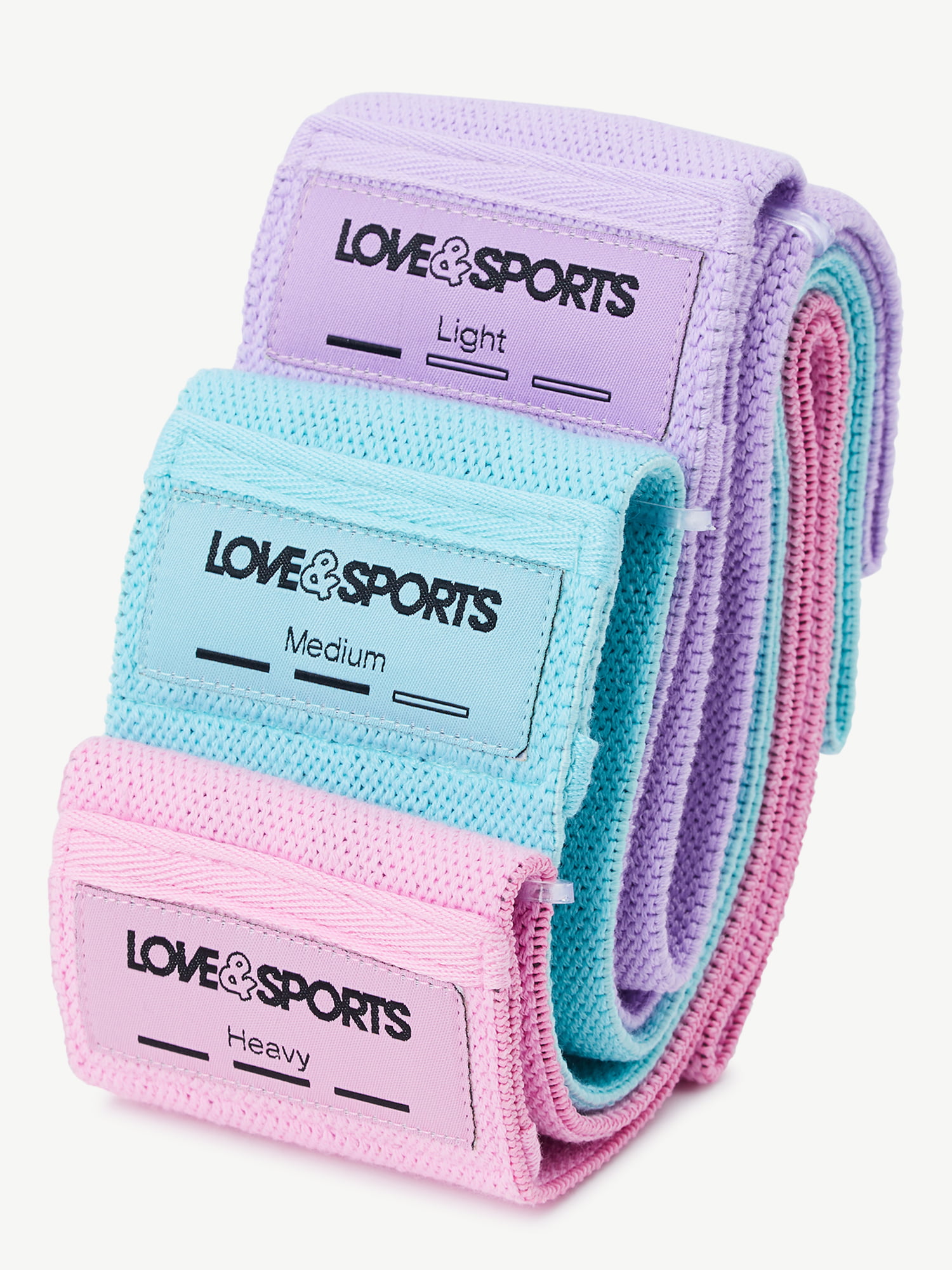 Love & Sports Unisex Adult Fitness Tracker Watch with 3 Resistance Bands 