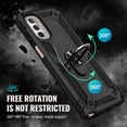 thumbnail image 5 of Grade Drop Impact for Moto G Stylus 5G 2022 Case 360 Metal Rotating Ring Kickstand Holder  Heavy Duty Shockproof Case for Motorola Moto G Stylus 5G 2022 Phone Case (Black), 5 of 16