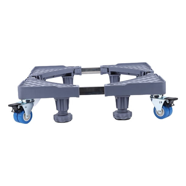 Soporte Móvil Para Nevera Base Móvil 180 KG Soporte De Carga Mover Muebles Ajustable Con 4 Pies De Soporte Y 4 Ruedas De Bloqueo Para Lavadora Secadora Nevera