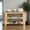 Wood, variant on JIOABL Shoe Rack Bench, 3-Tier Bamboo Storage Organizer, Suitable for Bedroom Living Room Balcony, Wood