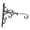 29cmx27cm, variant on Outdoor Hook Iron Hanger Wall Bracket Heavy Duty 26cmx20cm Size for Hanging Baskets and Holiday Decor