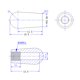 thumbnail image 4 of Paquete de 10 perillas de palanca de guitarra para piezas de repuesto de bricolaje de guitarra blanco Sunnimix Perilla de palanca de guitarra, 4 of 6