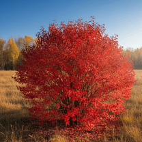 Burning Bush Shrub Live Plant, 8–10'' Tall, Hardy Ornamental Plant for Borders, Dormant Plant, USDA Zones 4–8