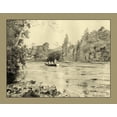 thumbnail image 2 of Briggs, Ernest 24x20 White Modern Wood Framed Museum Art Print Titled - On the River IV, 2 of 4