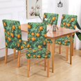 thumbnail image 2 of Yayeee 4 Pack Dining Chair Covers Stretch Parson Chairs Slipcovers Seat Protector, Orange Tree Pattern, 2 of 6