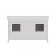 thumbnail image 3 of Water Creation Derby 60" Wood Double Bathroom Vanity in Pure White & Chrome, 3 of 9