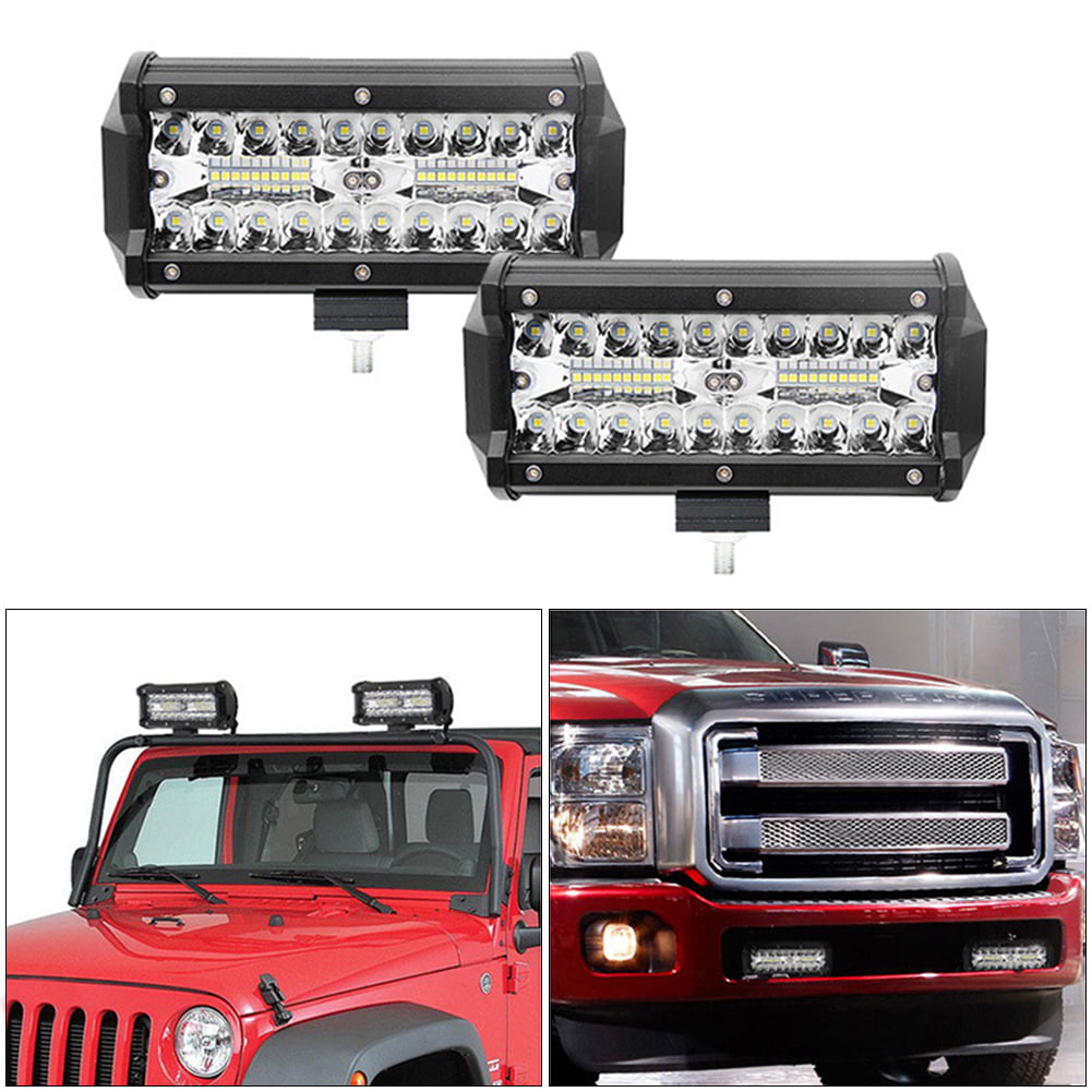 2x 3inch Work LED Spot Fog Lights For Tundra Tacoma Pickup Offroad 
