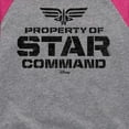 thumbnail image 3 of Lightyear - Property of Star Command - Toddler And Youth Girls Raglan Graphic T-Shirt, 3 of 5