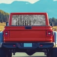 thumbnail image 5 of Uourmeti Camouflage Flag Print Truck Rear Window Decal 66.9 x 22.4 Inches Pickup Car Window Stickers for Most Pickup Trucks, Vinyl Full Window Coverage Car Rear Windshield Sunshade, 5 of 8