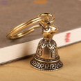 thumbnail image 4 of LLavero de latón chino con cabezas de animales del zodiaco, colgante de campana, joyería Vintage de cobre, Feng Shui, llavero de coche, regalo, 4 of 4