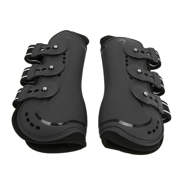 Impact Horse Boots De La Pierna Delantera, Protector De Caballos Transpirable Con Hebilla De Fijación, Ideal Para Conducir A Larga