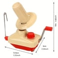 thumbnail image 4 of Manual Yarn Winder,Hand Operated Wool Ball Winder Machine,Compact Knitting Tool for Efficient Yarn Winding,Portable Craft Winding Device,Standard Size,SouMaox, 4 of 8