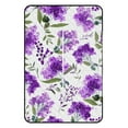 thumbnail image 2 of Purple Floral Watercolor Seamless Pattern Picnic Blanket Waterproof Outdoor Beach Blanket Hand-held Pad Suitable for Travel, Camping, Beach, Family Gatherings, 2 of 8