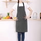 thumbnail image 2 of 2 Pieces Kitchen Cooking Aprons, Cotton Polyester Blend Adjustable Bib Aprons with 2 Pockets for Women Men Chef Chef (Navy/Black Stripes, 2), 2 of 4