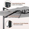 thumbnail image 5 of 10ft Square Cantilever Patio Umbrella for Outdoor Shade, Tan Gray-with Based Style A, 5 of 5
