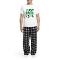 thumbnail image 5 of CafePress - JUST KICK IT. Men's Light Pajamas - Men's Light Loose Fit Cotton Pajama Set, 5 of 7