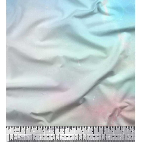 Soimoi Cotton Duck Fabric Summer Tie-Dye Print Fabric by The Yard 42 Inch Wide