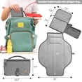 thumbnail image 2 of Cambiador de pañales portátil PZU impermeable con bolsillo para toallitas, 2 of 7