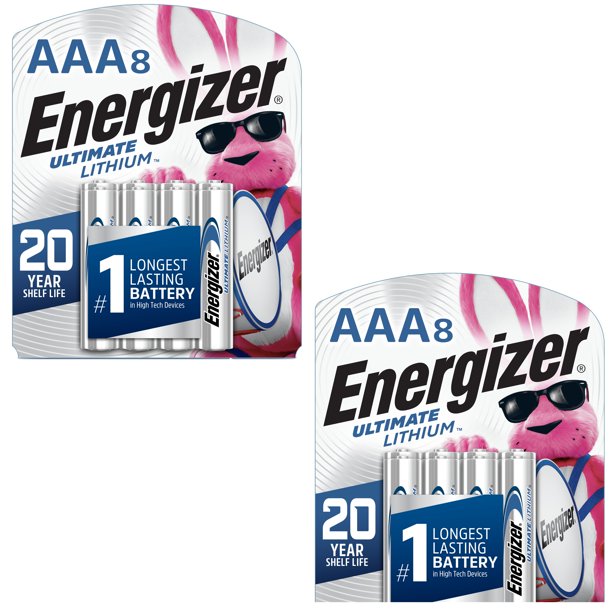Energizer Ultimate Lithium AAA Batteries (8 Pack), Triple A Batteries