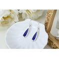 thumbnail image 2 of Teardrops Sterling Silver Inlaid Simulated Blue Lapis-Lazuli Dangle Earrings, 2 of 3
