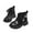 Black, variant on Fjofpr Girls Boots Little Girl Shoes Size 10 Kids Fall And Winter Girls' Boots Children's British Style Short Boots Fashionable For Middle And Older Children 4 Years